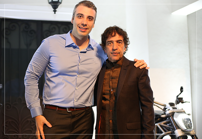 Diego Borghi, CEO da Ducati Brasil, e Ricardo Almeida